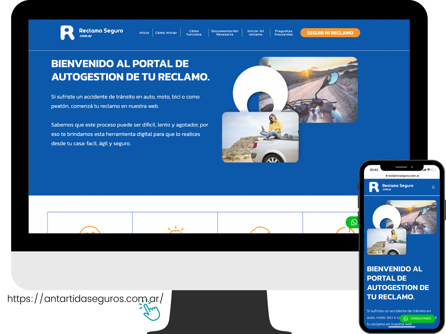 Self-management Claims Portal for Insurer: Reclamoseguro.com.ar